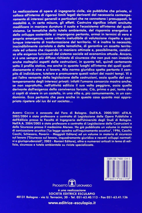 COCCHI - Introduzione alla Legislazione delle costruzioni